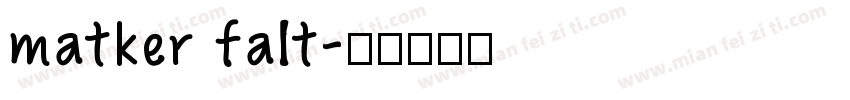 matker falt字体转换